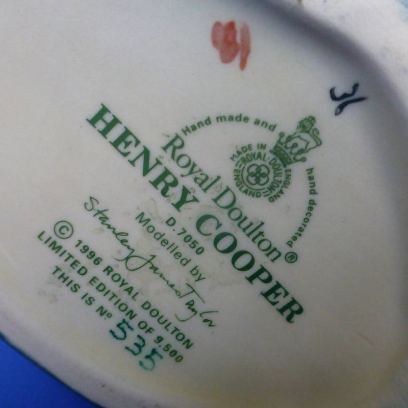 Royal Doulton Limited Edition Small Character Jug - Henry Cooper D7050