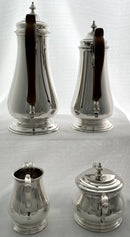 Elizabeth II Silver Coffee Service. London 1966 Asprey & Co. Ltd. 72 troy ounces.