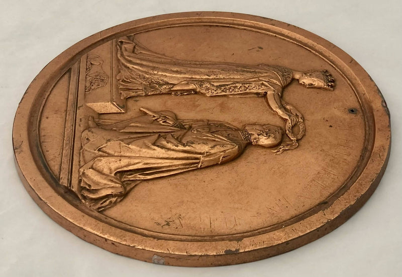 "The Army Of the Peninsula" Duke of Wellington Copper Relief Plaque.