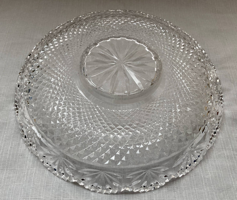 Victorian Silver Plated & Cut Glass Centrepiece with Mirrored Plateau. Henry Wilkinson & Co. of Sheffield, circa 1850 - 1870.
