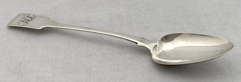 Georgian, George III, Provincial Silver Basting Spoon. Exeter 1813 William Welch II. 4.2 troy ounces.