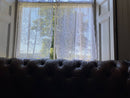 "Jessica" Victorian Style Cream Cotton Lace Curtain Panel Ready To Hang - 36" x 36" 90 x 91cms