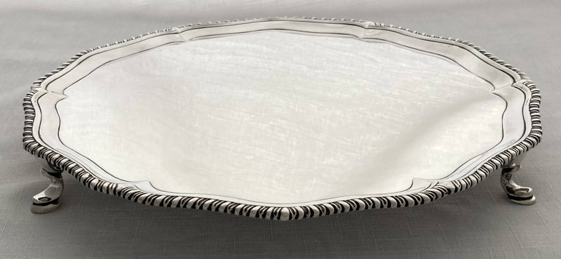 Georgian, George III Silver Salver, London 1772, Richard Rugg 19.5 Troy Ounces.