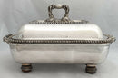 Georgian Old Sheffield Plate Entree Dish & Mask Head Warming Stand.