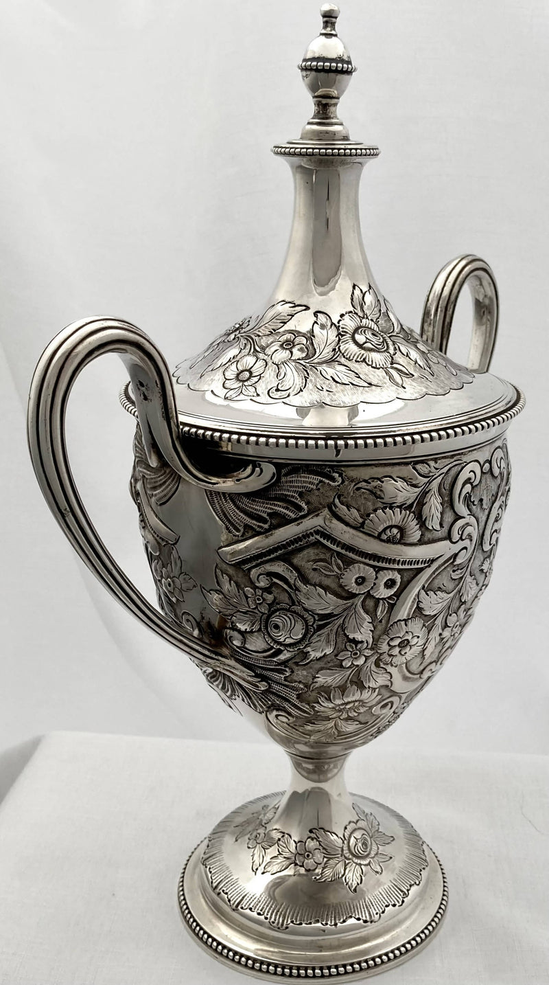 Georgian, George III, silver cup & cover. London 1776 Charles Wright. 36.90 troy ounces.