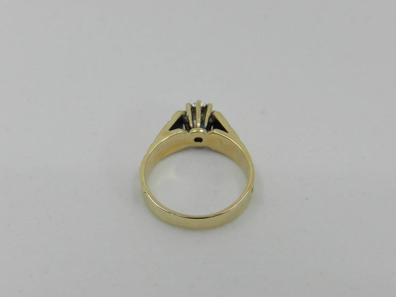 Diamond Solitaire Ring Gold
