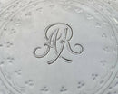 Graduated Pair of Silver Plated Salvers with Monogram for Alfred de Rothschild.
