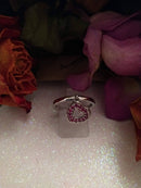 New Ruby Heart Ring Size O