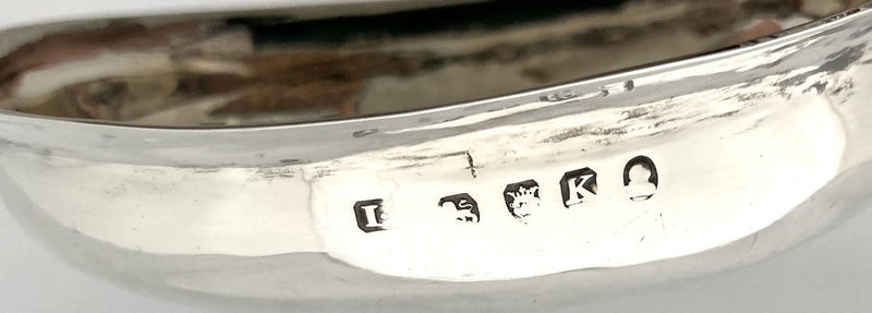 Georgian, George III, silver toddy ladle with baleen twist handle. London 1805.