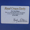 Royal Crown Derby Limited Edition Paperweight - New Year Mouse