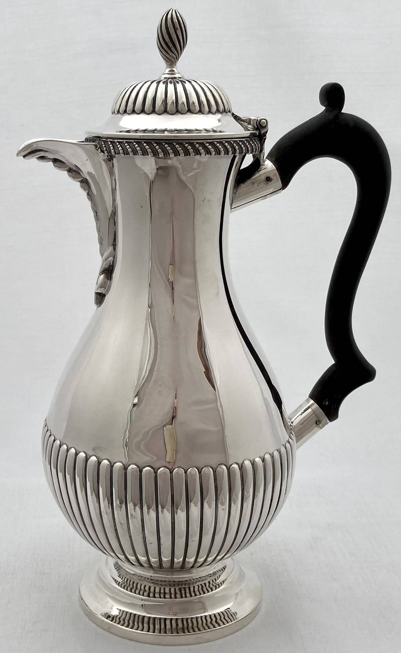 Victorian Silver Hot Water Jug. Birmingham 1883 Samuel Walton Smith. 15.7 troy ounces.