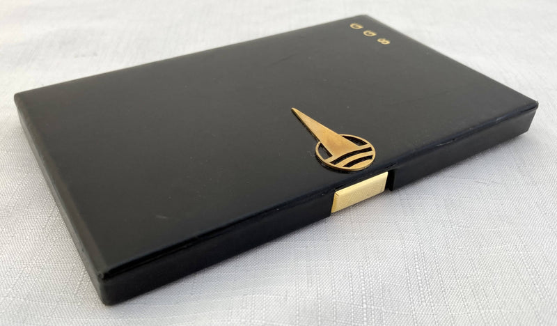 Art Deco Leather Cigarette Case. Asprey of London.