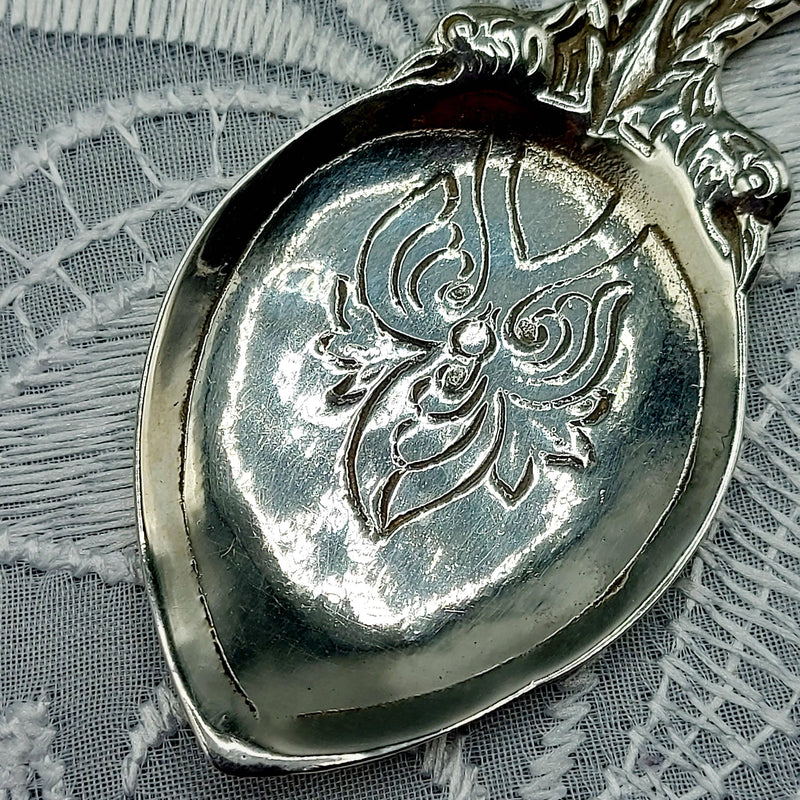 Silver Tea Caddy Spoon Edinburgh 1937