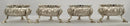Georgian, George III, Four Silver Salts. London 1760 Thomas Newcomb. 10 troy ounces.