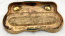 Late 19th Century French Gilt Bronze Naturalistic Desk Set, Signed E. Gros.