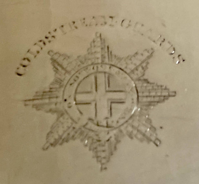 Matthew Boulton Old Sheffield Plate Souffle Dish with Insignia for Coldstream Guards, circa 1820.