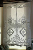 "Victoria" vintage heritage 22”/54” cream cotton lace panel