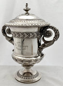 Georgian, George IV, Silver Cup & Cover, Hunting & Coursing Interest. London 1824 Joseph Angell I. 43.6 troy ounces.