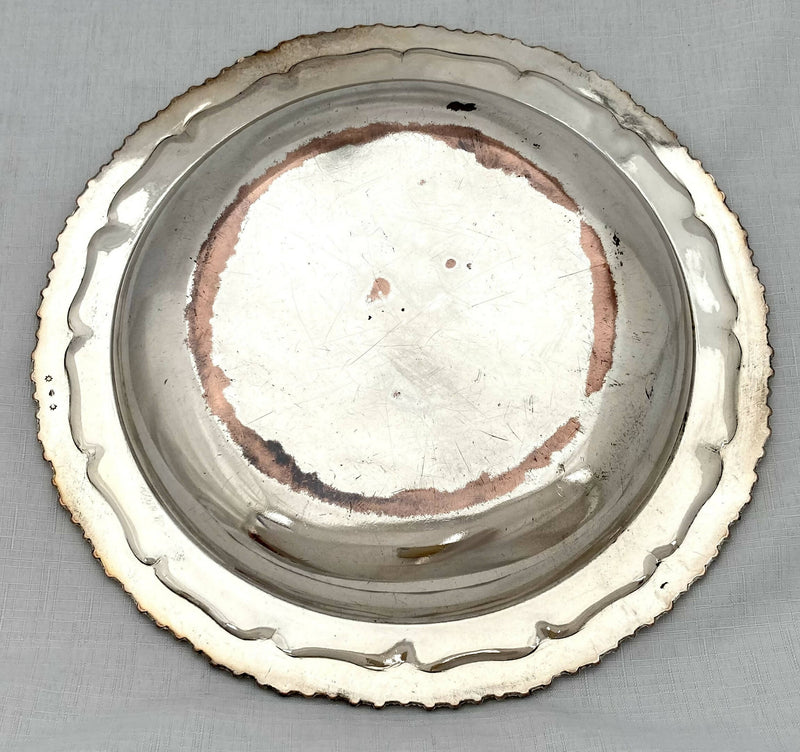 Georgian, George III, Old Sheffield Plate, Dinner Plate. Matthew Boulton, circa 1810.