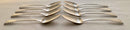 Georgian, George III, Set of Eight Silver Dessert Spoons. London 1811 Richard Crossley. 10 troy ounces.