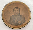 19th Century Papier Mache Snuff Box with Portrait of Emperor Napoleon I.