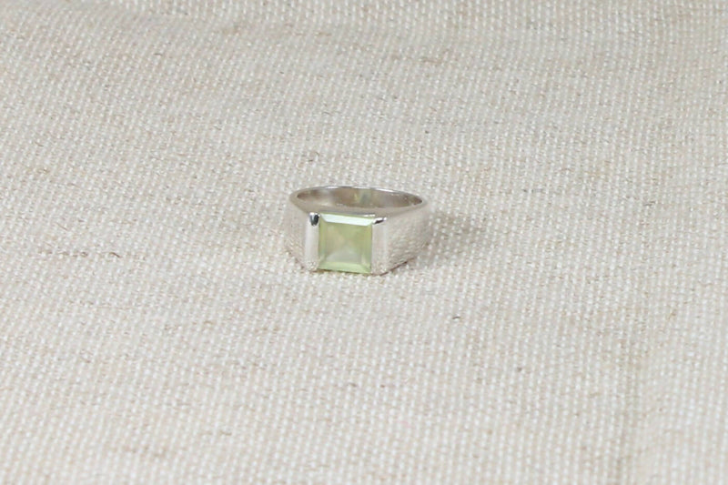 Silver CZ Band Ring