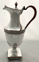 A Georgian, George III, Old Sheffield Plate Claret Jug, circa 1770 - 1780.
