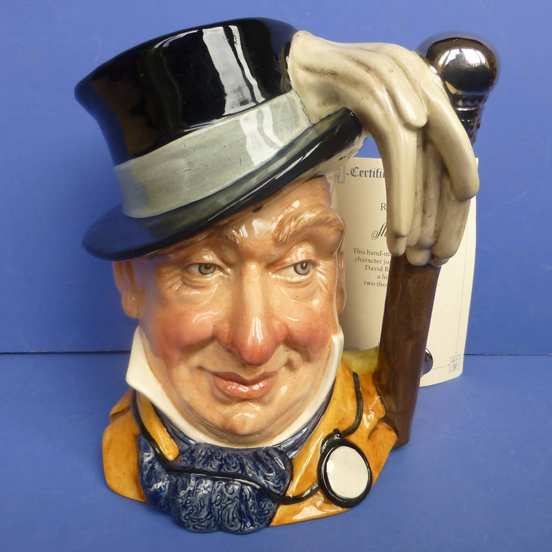 Royal Doulton Large Limited Edition Character Jug Mr Micawber