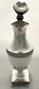 A Georgian, George III, Old Sheffield Plate Claret Jug, circa 1770 - 1780.