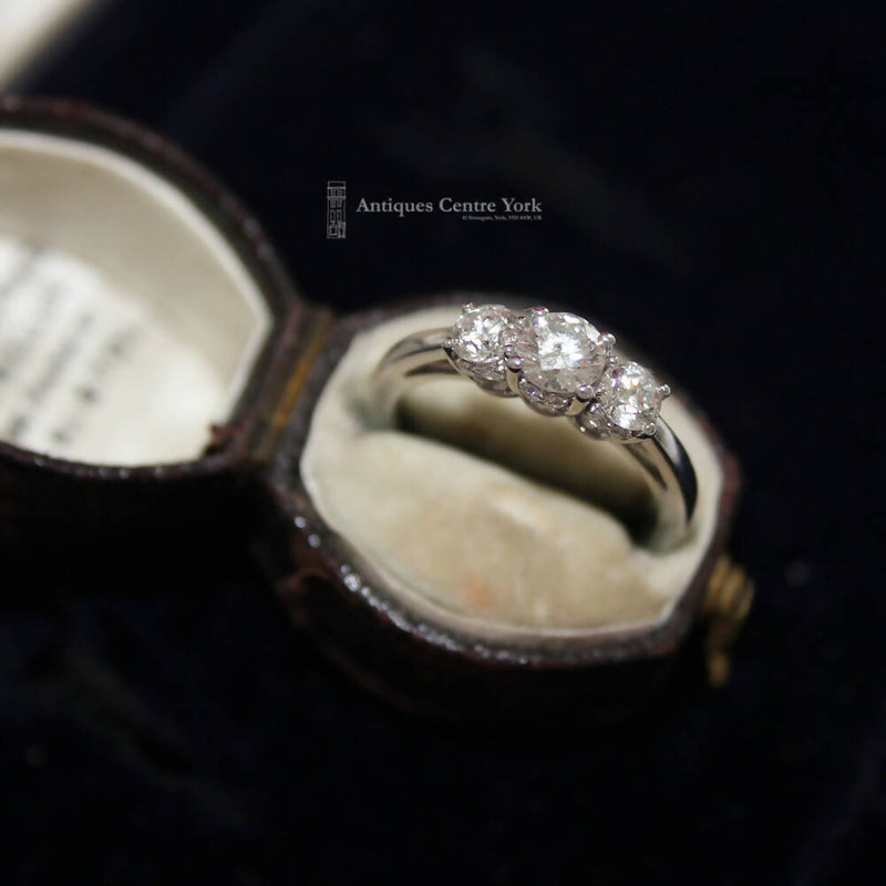 Canadian Ice 18ct White Gold Diamond Three Stone Ring 1.00ct