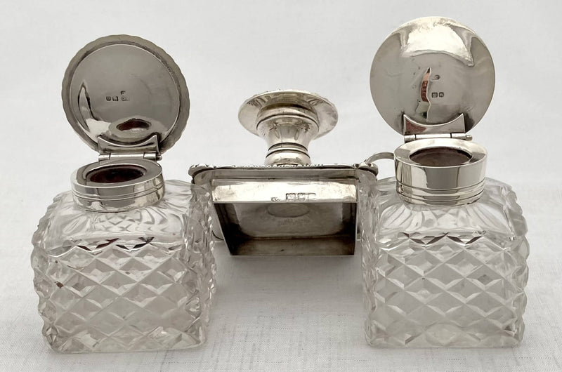 Georgian, George III, Silver Inkstand. London 1817 Thomas Radcliffe. 28 troy ounces.