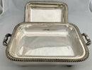 Georgian Old Sheffield Plate Entree Dish & Mask Head Warming Stand.