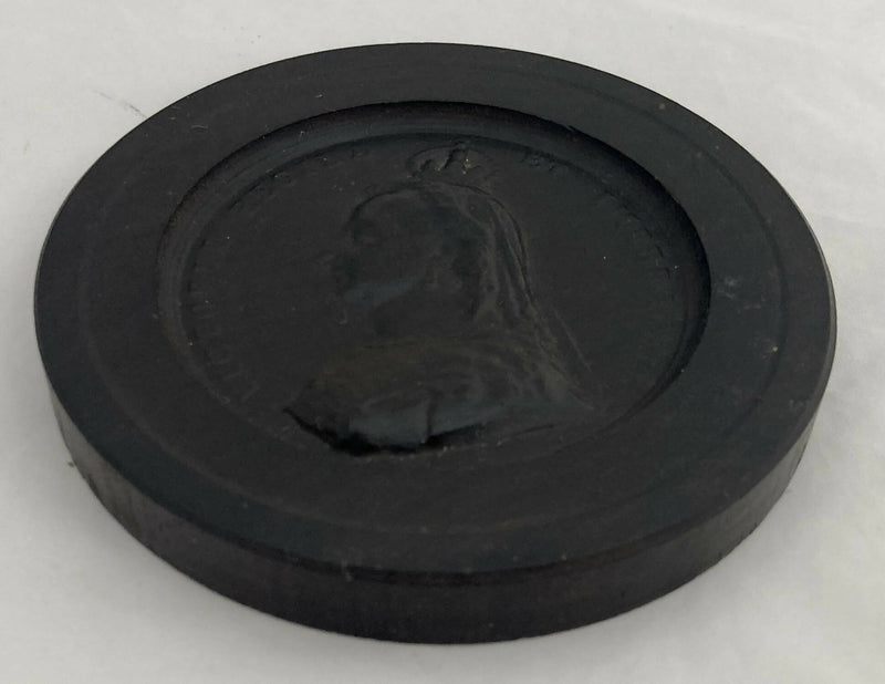 Queen Victoria Bois Durci Portrait Bust Roundel, circa 1887.