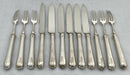 Victorian Oak Cased Silver Fruit Service for Twelve. London 1887/88 Goldsmiths Alliance.