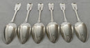 Georgian Set of Six Scottish Provincial Silver Tablespoons. William Jamieson of Aberdeen. 14.1 troy ounces.
