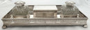 Georgian Old Sheffield Plate Large Gallery Desk Stand, circa 1820.