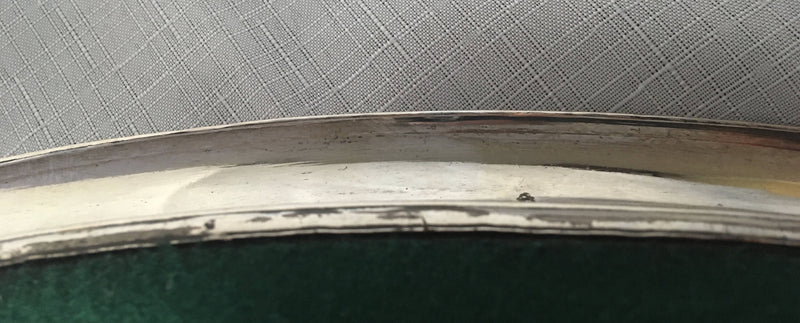 Georgian, George III, Old Sheffield Plate tray, circa 1790 - 1800, displaying the Marital Arms of Josiah Wedgwood II.