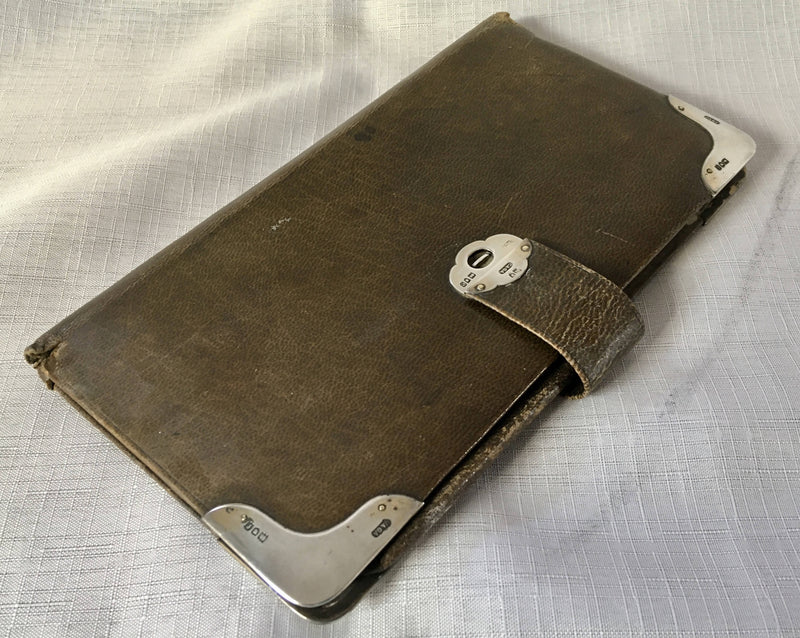 Asprey Late Victorian silver mounted aide memoire & card case. London 1900/01 Charles Asprey & George Asprey.