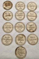 Early 19th Century Duke of Wellington Victories Box Medal with Paper Disc Inserts.