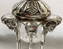 Victorian Silver Plated & Cut Glass Centrepiece with Mirrored Plateau. Henry Wilkinson & Co. of Sheffield, circa 1850 - 1870.