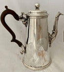Georgian, George III, Old Sheffield Plate Coffee Pot, circa 1760 - 1780. Crest of Bulkeley.
