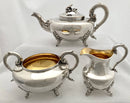 Late Georgian Old Sheffield Plate Tea Set. Blagden Hodgson & Co Sheffield, circa 1825 - 1835