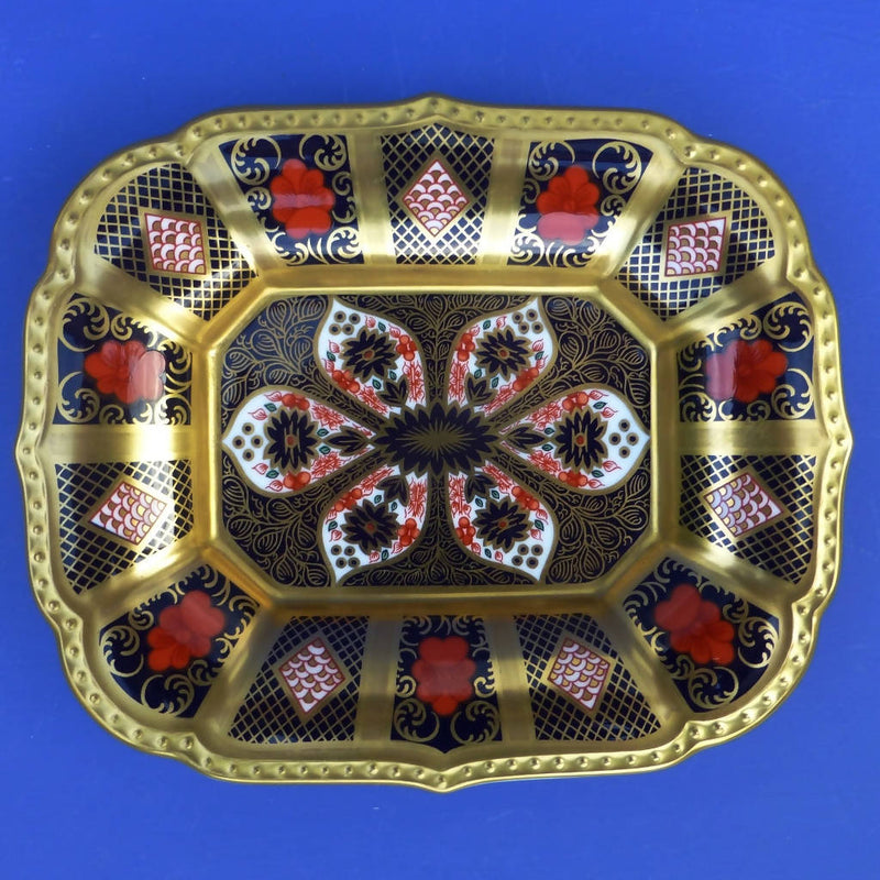 Royal Crown Derby Old Imari 1128 SGB (Solid Gold Band) Rectangular Tray