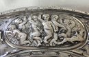 Victorian silver plated swing handled tazza. Elkington & Co. 1874