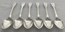 Georgian, George III, Set of Six Silver Tablespoons. London 1812, Eley, Fearn & Chawner. 13.5 troy ounces.