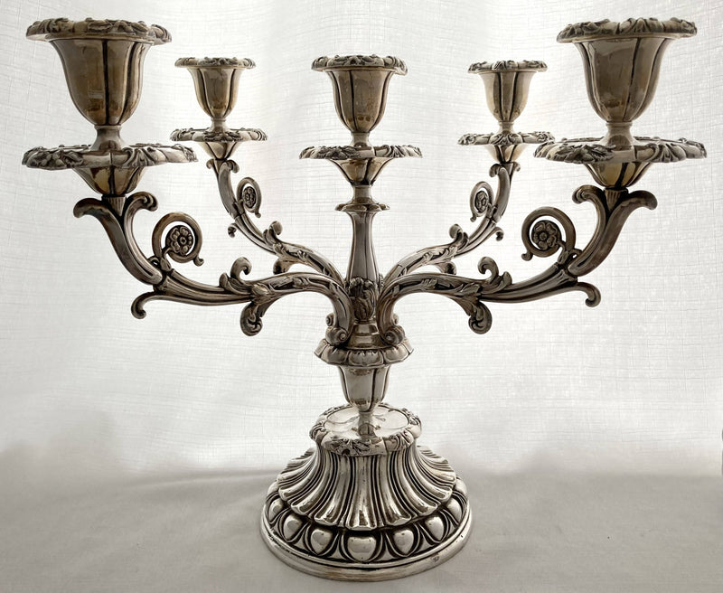 Large & Ornate Victorian Silver Plated Candelabrum