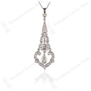 Art Nouveau Platinum & Diamond Pendant