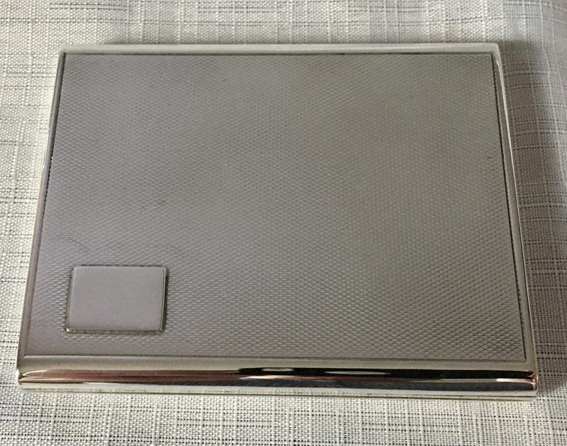 Asprey, George V, silver cigarette case. London 1929 Asprey & Co. Ltd. 3.6 troy ounces.