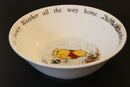 Royal Doulton Winnie the Pooh bowl "they sang the outdoor song for snowy weather all the way home"