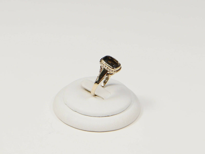 Vintage 9ct Gold Smokey Citrine Ring